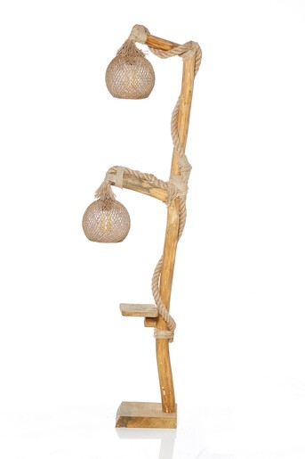 Podna svjetiljka AROBORETUM, E27, smeđa