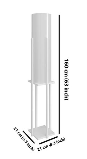 Podna svjetiljka polica DOR, E27, bijela