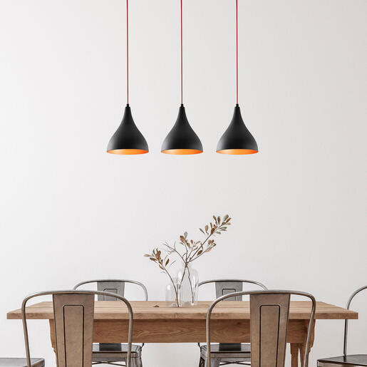 Visilica BERCESTE 3, 3 x E27 , crna