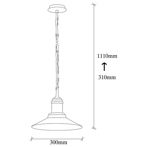 Visilica SILVANA, E27, vintage