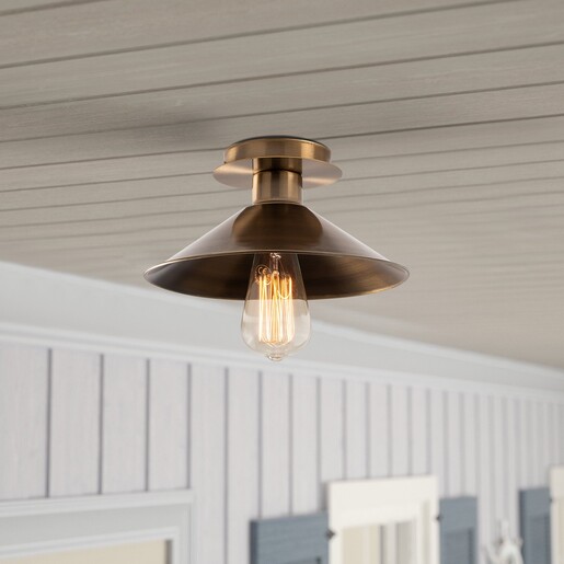 Stropna svjetiljka BERCESTE VINTAGE, E27,  brončana