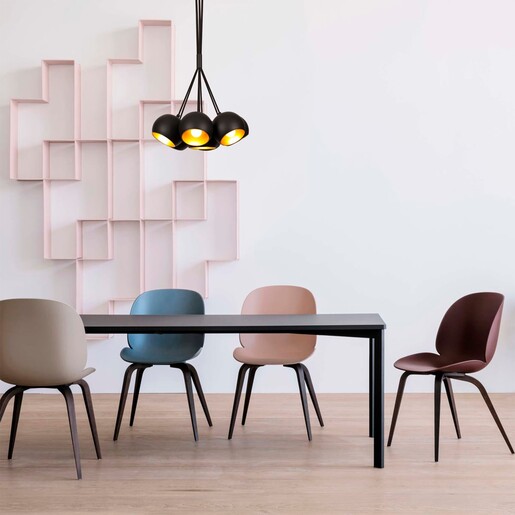 Visilica SIVANI, 7 x E27, crna