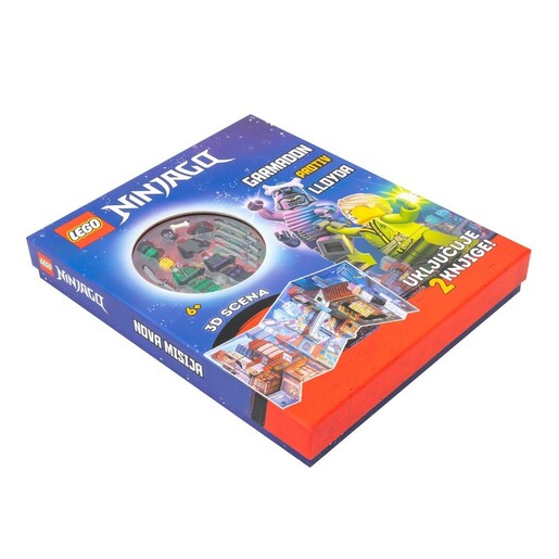 Lego Ninjago - Nova misija/Nove pustolovine/Garmadon protiv Lloyda  - kutija/3D scene + 2 knjige
