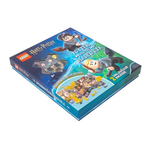 Lego Harry Potter - Potter protiv Malfoya - Dvoboj čarobnjaka/ Gryffindor protiv Slytherina/ Školski protivnici - kutija/3D scene + 2 knjige
