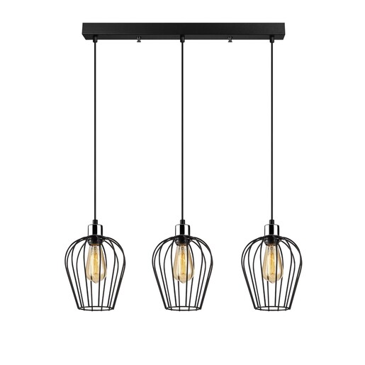 Visilica LISA, 3 x E27, crna