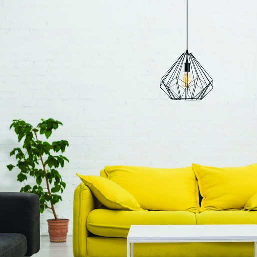 Visilica DIAMOND 73, E27, crna