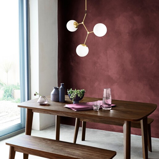 Visilica DAMAR 4, 3 x E27, zlatno/bijela