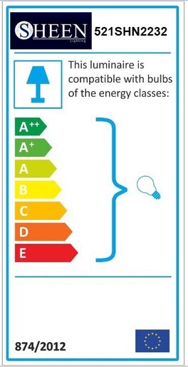 Stolna svjetiljka SWAN, E27, crno/zlatna