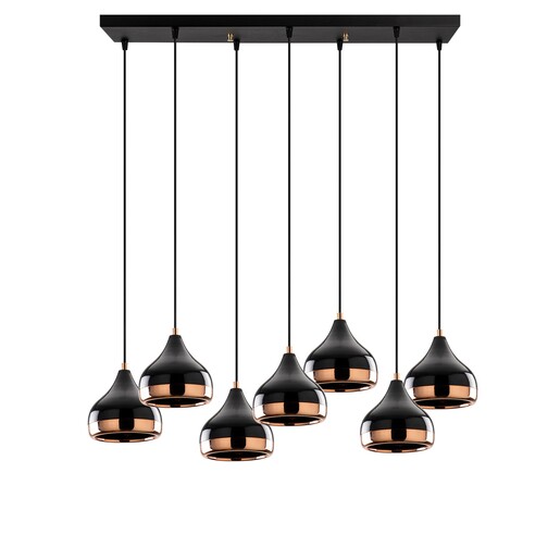 Visilica YILDO XXL, 7 x E27, crna