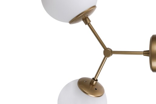 Zidna svjetiljka DAMAR,  2 x E27, zlatno/bijela