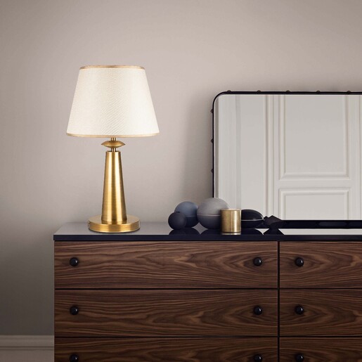 Stolna svjetiljka PANDA, E27, antique