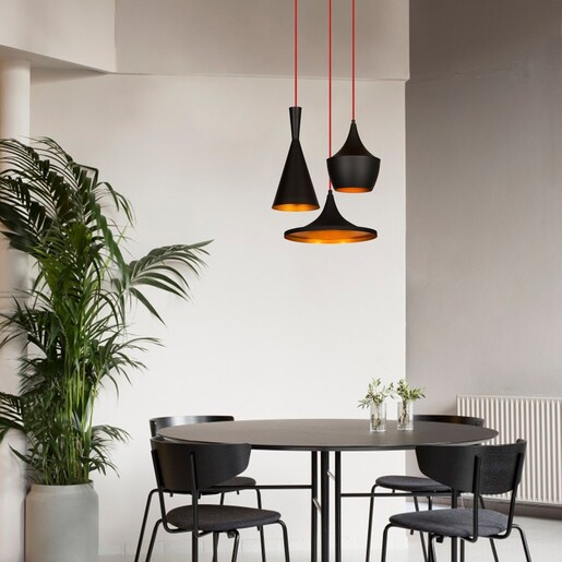 Visilica EIMAS, 3 x E27, crno/zlatna