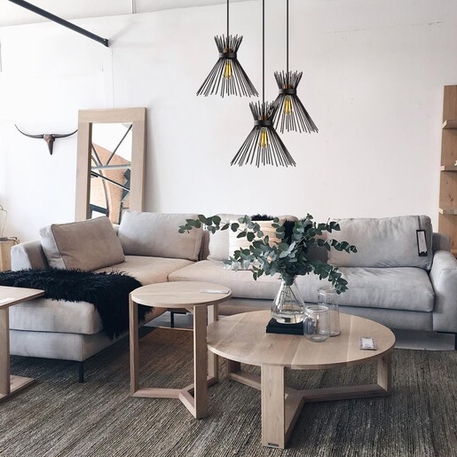 Visilica KIRPI 4, 3 x E27, crna