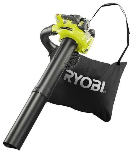 RYOBI motorno puhalo/usisavač RBV26B - 26cc POWR LT2™ 2-taktni motor 0,75kW/1,0KS, torba 40l, masa 4,3kg