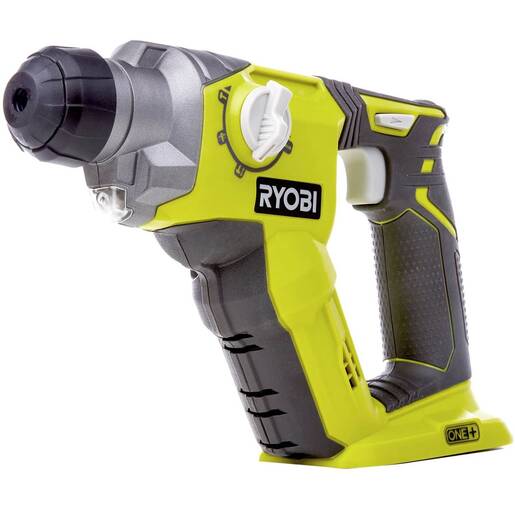 RYOBI akumulatorski bušači čekić R18SDS-0 - sds-plus 18V ONE+, LED svijetlo, energija udarca do 1,5J, broj okretaja do 1300/min, bušenje u zidu do 16mm - SAMO ALAT