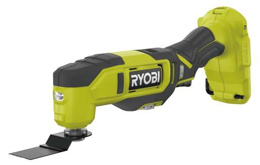 RYOBI akumulatorski multifunkcijski alat RMT18-0  - 18V ONE+, brzina 0– 20 000 rpm, oscilacijski kut D/L 3.0°, kompatibilan sa priborom drugih proizvađača, LED svjetlo - SAMO ALAT