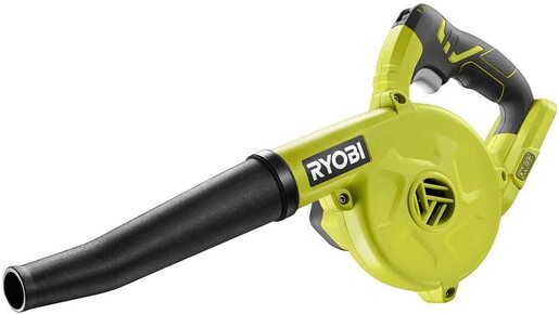 RYOBI akumulatorsko puhalo R18TB-0 -  18V ONE+, 3 brzine puhanja, gumena cijev, brzina zraka do 200 km/h - SAMO ALAT