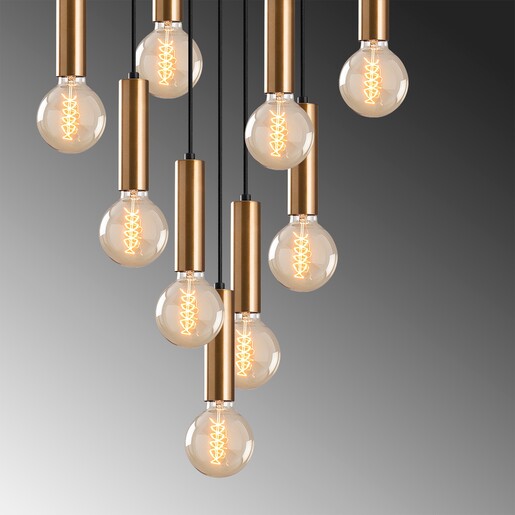 Visilica TEMPO  6027, 9 x E27,  vintage