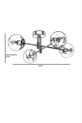 Visilica DOLUNAY, bijela