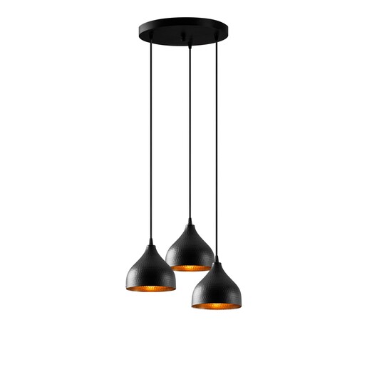 Visilica TATOO 6201, 3 x E27, crna