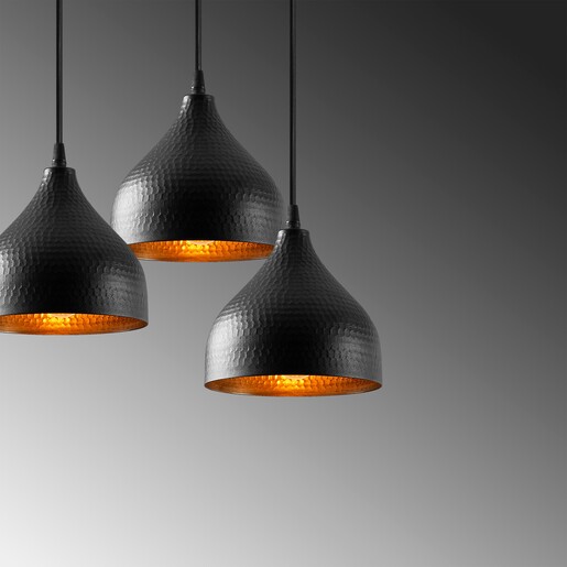 Visilica TATOO 6201, 3 x E27, crna