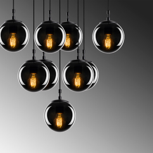 Visilica EFE 2161, 9 x E27, crna