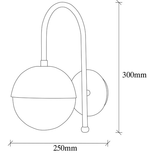 Zidna svjetiljka KARSOR, E27, vintage