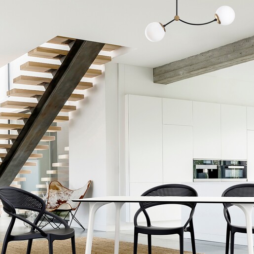 Visilica KROMOZOM 1011, 2 x E27, crno/bijela