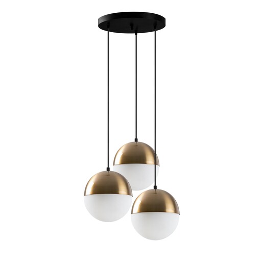 Visilica BASTOS 6151, 3 x E27, vintage/crna