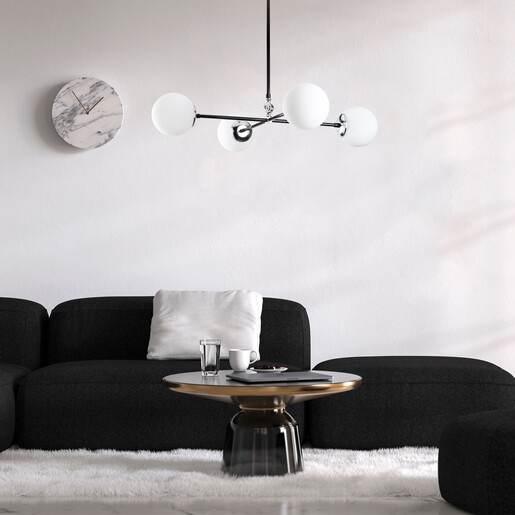 Visilica MY LEGEND 145, 4 x E27, crno/bijela