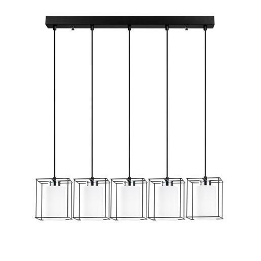 Visilica SWANK 702, 5 x E27, crna