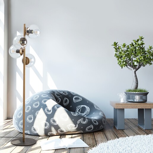 Podna svjetiljka FAZE 116, 4 x E27, zlatna