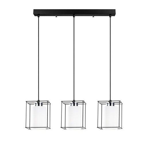 Visilica SWANK, 3 x E27, crna