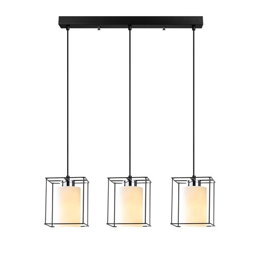 Visilica SWANK, 3 x E27, crna