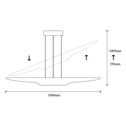 Visilica EFSUN LINE, 2 x E27, crno/zlatna