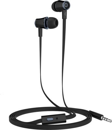 KSIX stereo slušalice s mikrofonom, crne