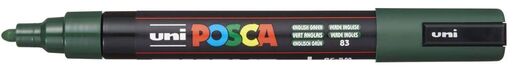 Marker Uni pc-5m Posca, vojnički zeleni