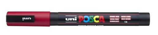 Marker Uni pc-3m Posca, tamno crveni