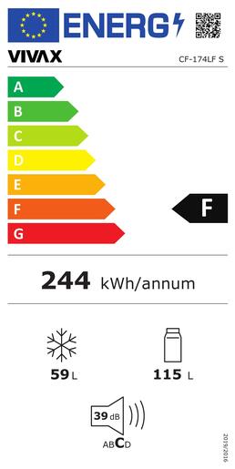 VIVAX HOME hladnjak CF-174 LF S kombi