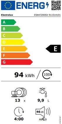 Electrolux perilica posuđa ESA47200SX