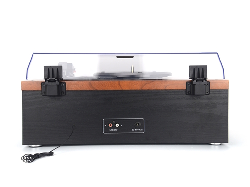 Gramofon AKAI FM radio, CD player, USB, BT, ugrađeni zvučnici, drvo ATT-14BT