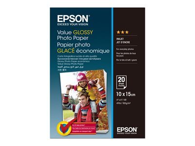 EPSON Value Photo Paper 10x15cm 20 sheet