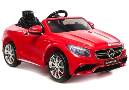Licencirani auto na akumulator Mercedes S63 AMG, crveni