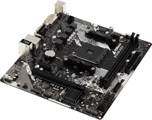 Matična ploča ASRock B450M-HDV R4.0, AMD B450, AM4, mATX