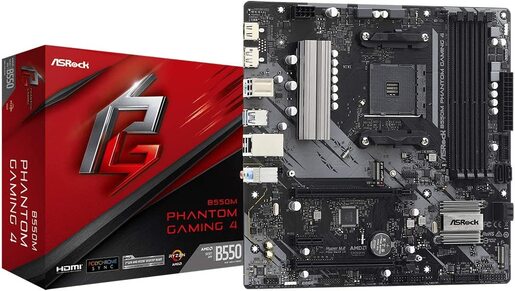 Matična ploča ASRock B550M PHANTOM GAMING 4, AMD B550, AM4, mATX