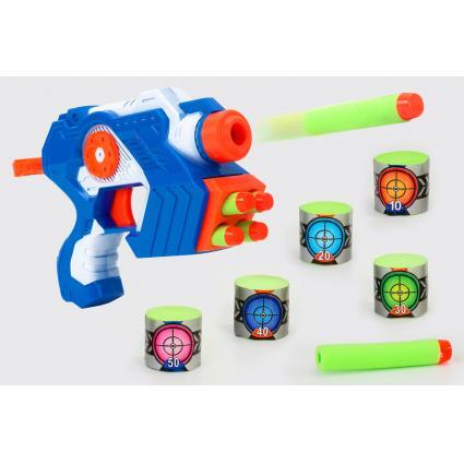 Puška sa spužvastim mecima u kutiji