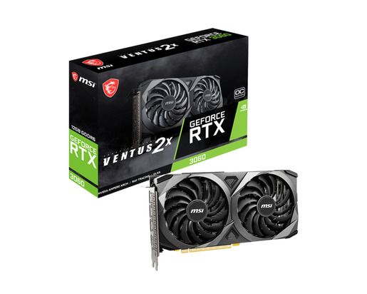 Grafička kartica MSI, nVidia GeForce RTX 3060 Ventus 2X 12G OC 12GB GDDR6, PCIe 4.0, 3x DisplayPort, 1x HDMI