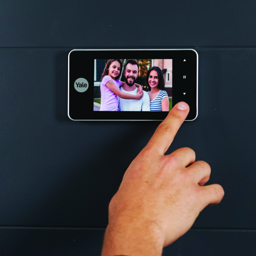 Yale digitalna špijunka snimajuća Memory+ DDV 4500, fi 14 mm, srebrena