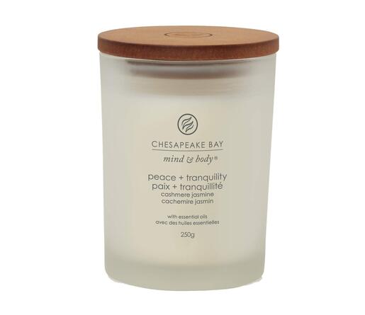 Chesapeake Bay mirisna svijeća, medium peace & tranqulity, cashmere jasmine, 57 g