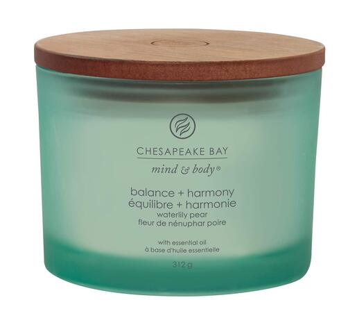 Chesapeake Bay mirisna svijeća, fitilja balance & harmony, waterlily pear, 312 g